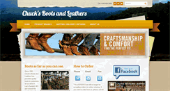 Desktop Screenshot of chucksbootsandleathers.com